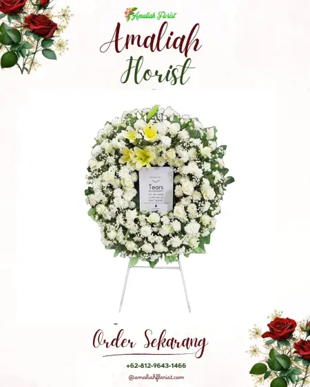 Krans Bunga Duka Leces