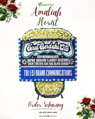 Papan Bunga Duka di Leces